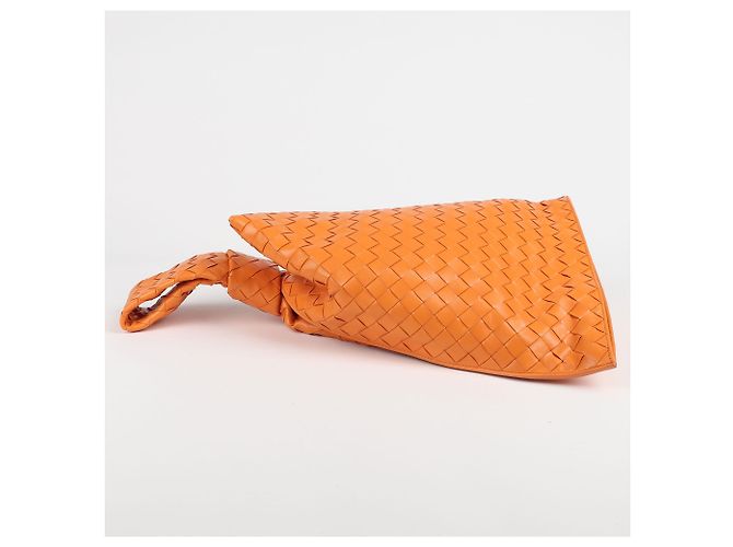 Bottega Veneta Borsa Tote Intrecciato BV Twist Arancione - vista 4