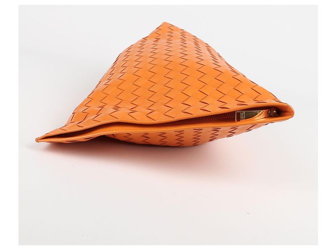 Bottega Veneta Borsa Tote Intrecciato BV Twist Arancione - vista 5