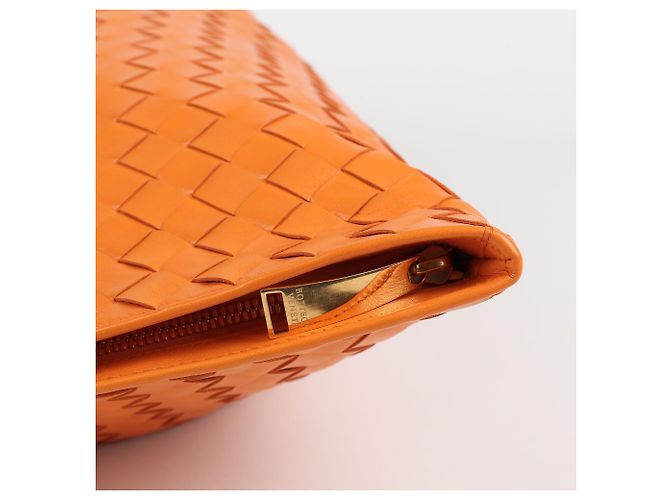 Bottega Veneta Borsa Tote Intrecciato BV Twist Arancione - vista 6