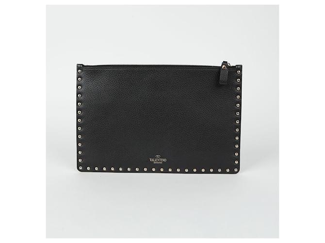 Valentino Clutch Rockstud Nero - vista 3