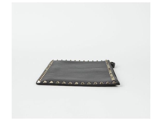 Valentino Clutch Rockstud Nero - vista 5