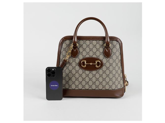 Gucci Medium Horsebit Schultertasche Braun - Ansicht 7