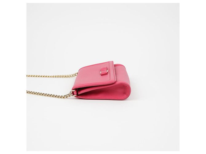 Salvatore Ferragamo Borsa a tracolla Bara Genie Rosa - vista 4