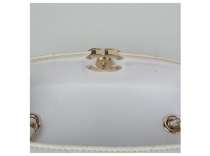 Chanel Borsa a spalla con catena e pattina con logo CC Bianco - vista 17