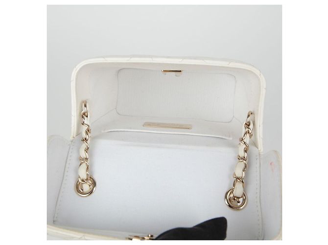 Chanel Borsa a spalla con catena e pattina con logo CC Bianco - vista 20
