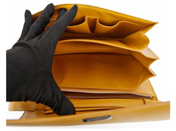 Classic Box Céline Klassische Box Medium Schultertasche Gelb - Ansicht 13