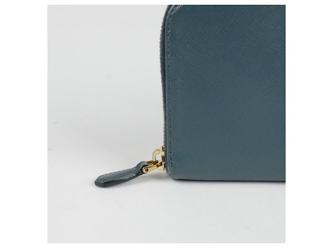 Saffiano Prada Portafoglio Lungo Blu - vista 3