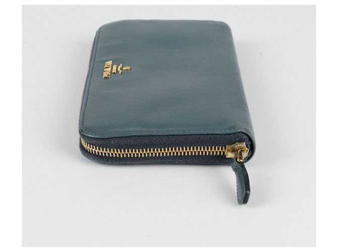 Saffiano Prada Portafoglio Lungo Blu - vista 7