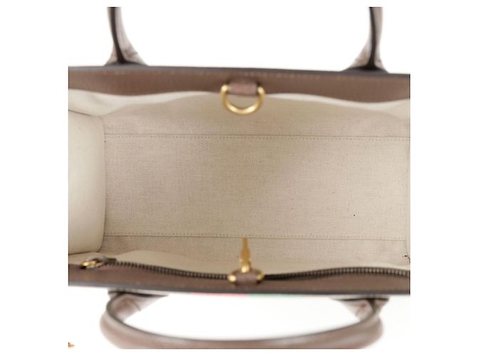 Gucci Kleine Schultertasche mit Flechtmuster Braun - view 13