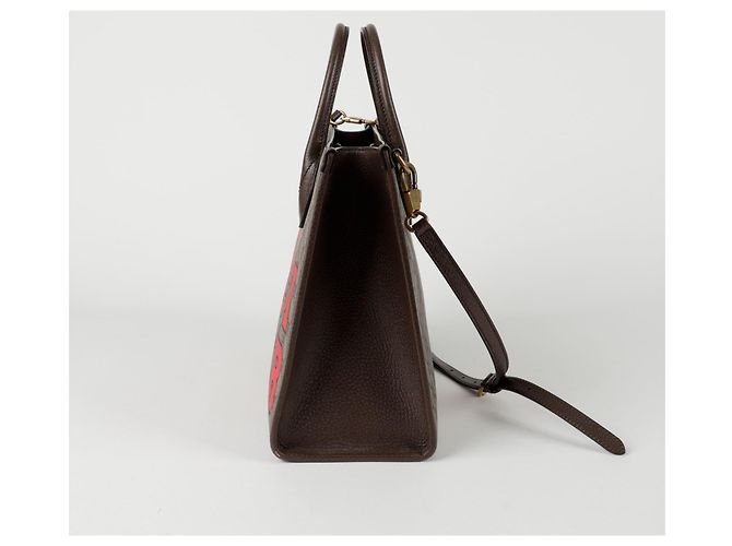 Gucci Kleine Schultertasche mit Flechtmuster Braun - view 4