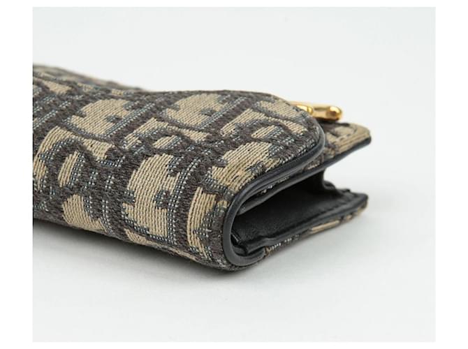 Saddle Dior Schräger Klappkartenhalter Blau - Ansicht 7