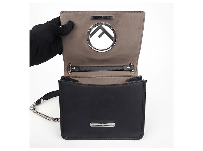 Fendi Borsa a tracolla Kan Eye Small Nero - vista 10