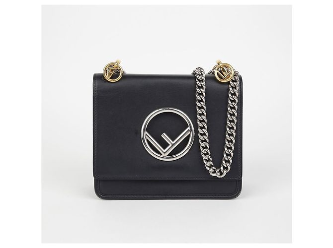 Fendi Borsa a tracolla Kan Eye Small Nero - vista 2