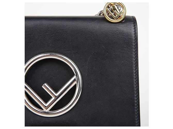 Fendi Borsa a tracolla Kan Eye Small Nero - vista 3