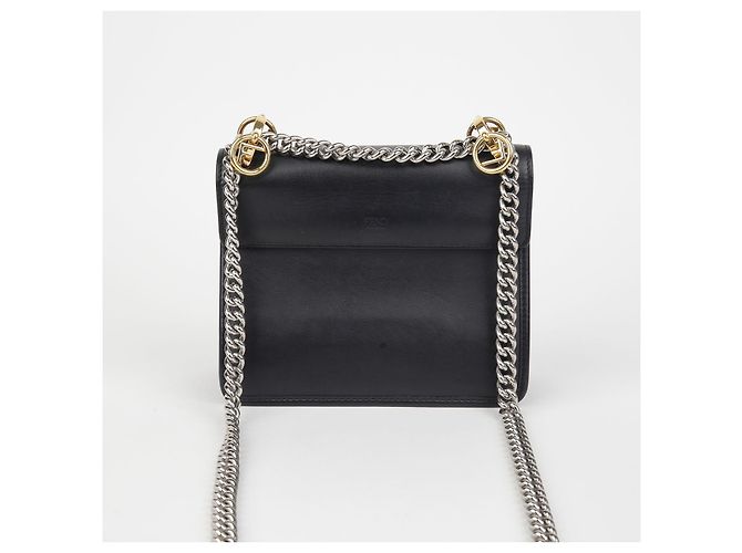 Fendi Borsa a tracolla Kan Eye Small Nero - vista 4
