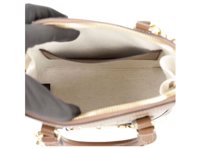 Gucci Borsa mini a mano con manico superiore Horsebit Marrone - vista 8
