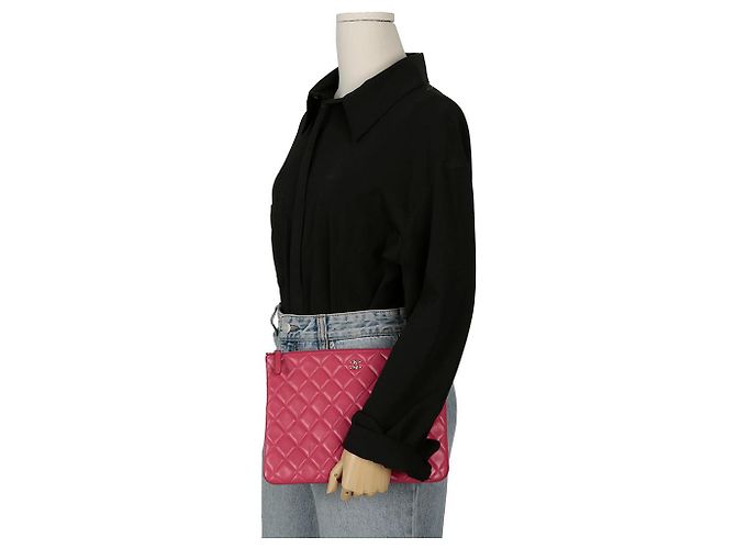 Chanel Clutch Clásica New Medium Rosa - vista 15