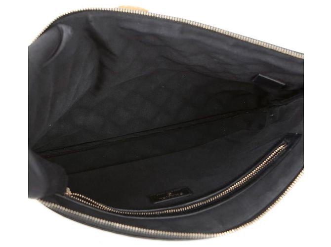 Chanel Clutch Grande in Pelle Caviar Boy Nero - vista 11