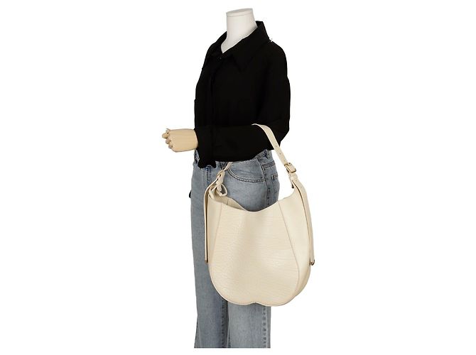 Burberry Borsa a spalla media Chess Bianco - vista 11