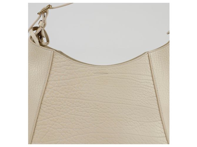 Burberry Borsa a spalla media Chess Bianco - vista 3