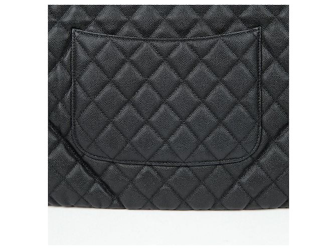Chanel Clutch Classica Grande in Pelle Caviar Nero - vista 5