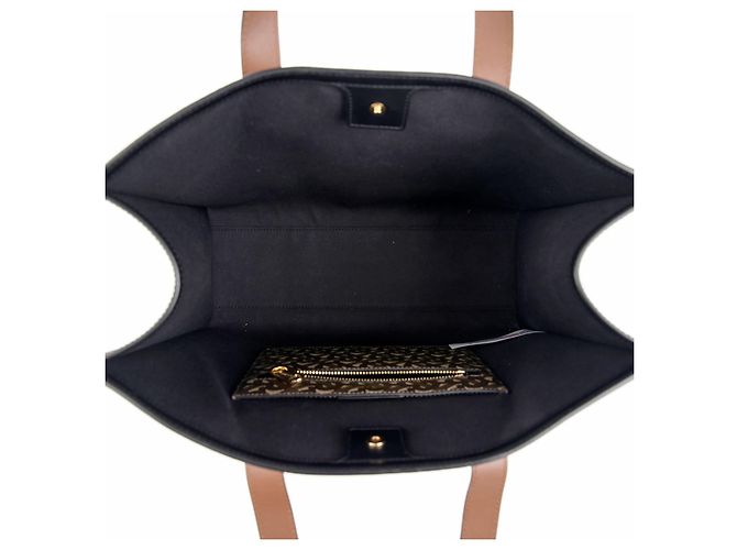 Burberry Borsa a spalla con strisce monogrammate Marrone - vista 8