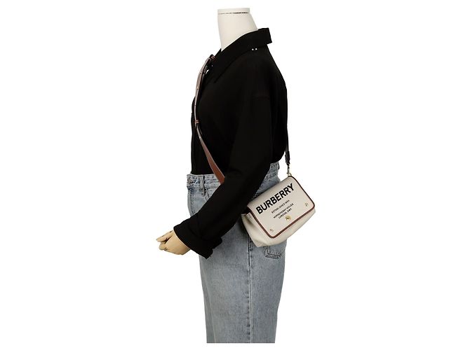 Burberry Borsa a tracolla Hawberry Bianco - vista 12