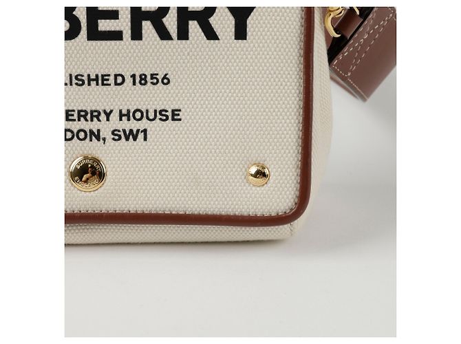Burberry Borsa a tracolla Hawberry Bianco - vista 3