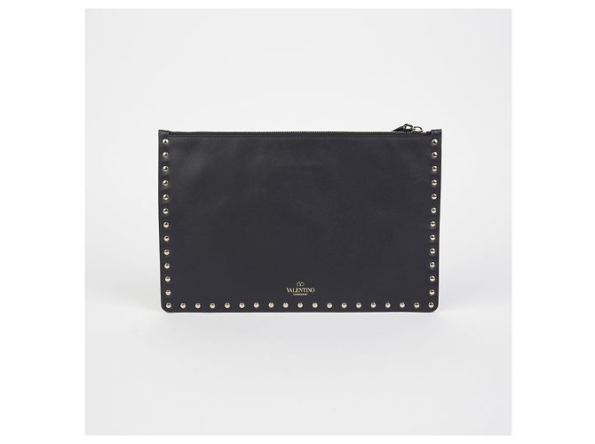 Valentino Clutch Rockstud Negro - vista 3