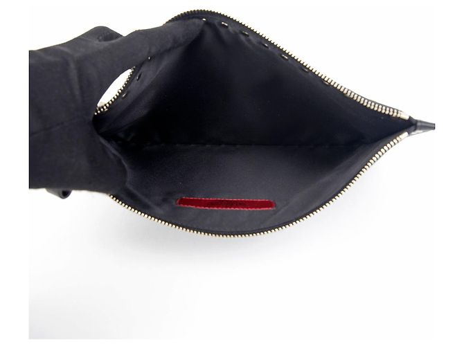 Valentino Clutch Rockstud Negro - vista 7