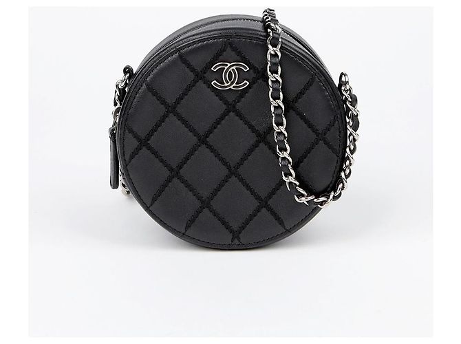 Chanel Borsa a tracolla con catena rotonda Wild Stitch Nero - vista 2