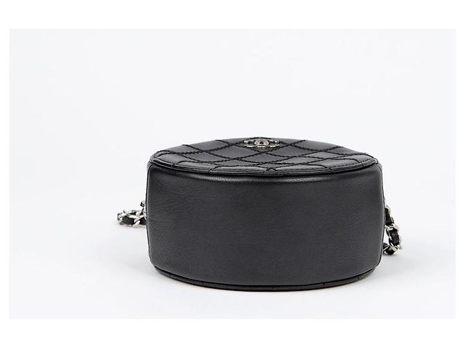 Chanel Borsa a tracolla con catena rotonda Wild Stitch Nero - vista 6