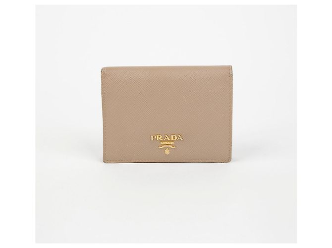 Prada Geldbörse mit Metall-Logo Weiß - Ansicht 2