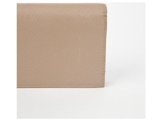 Prada Geldbörse mit Metall-Logo Weiß - Ansicht 5