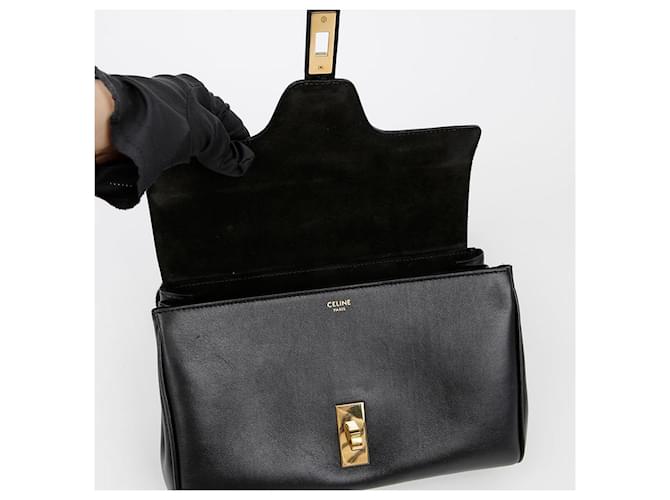 Céline Borsa a tracolla morbida Tin Nero - vista 10