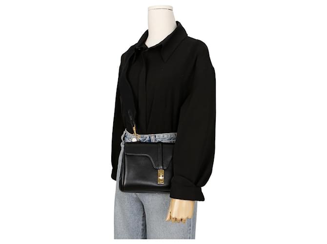 Céline Borsa a tracolla morbida Tin Nero - vista 12