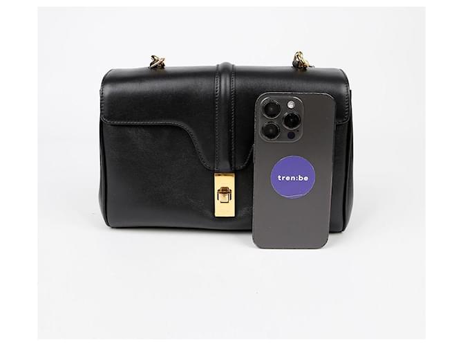Céline Borsa a tracolla morbida Tin Nero - vista 9
