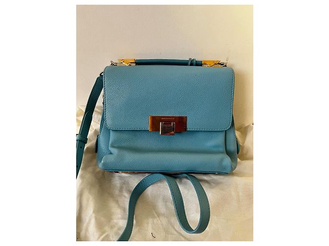 Balenciaga Il dieci cartella morbida Blu - vista 2