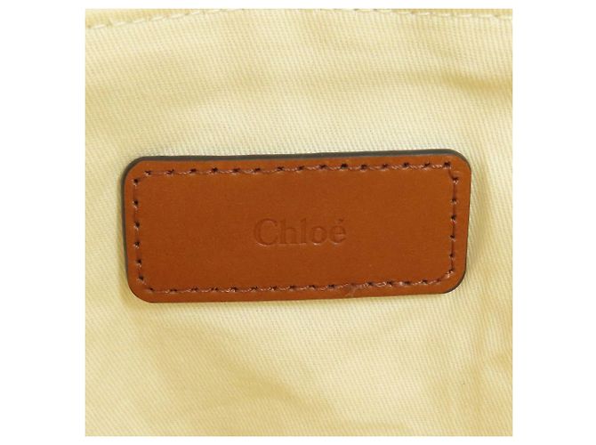 Chloé Muttertasche 2-Wege Tote Braun Beige - Ansicht 6