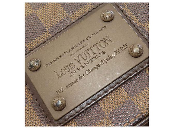 Borsa a Spalla Brooklyn MM N51211 di Louis Vuitton Marrone Damier ebene - vista 14