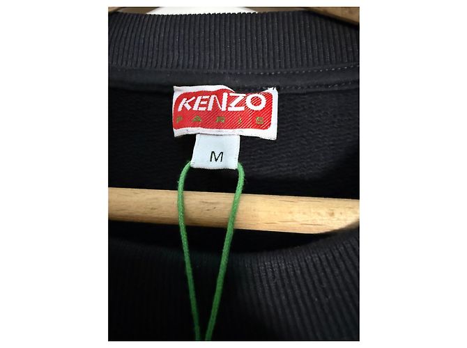 Kenzo Schwarzes Sweatshirt mit Floralprint Mehrfarben - Ansicht 4