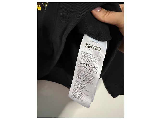 Kenzo Schwarzes Sweatshirt mit Floralprint Mehrfarben - Ansicht 5