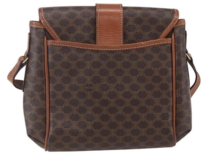 Céline Celine Vintage Macadam Canvas und Leder Braun - Ansicht 2