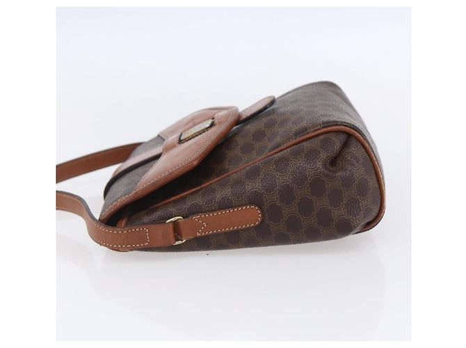 Céline Celine Vintage Macadam Canvas und Leder Braun - Ansicht 3