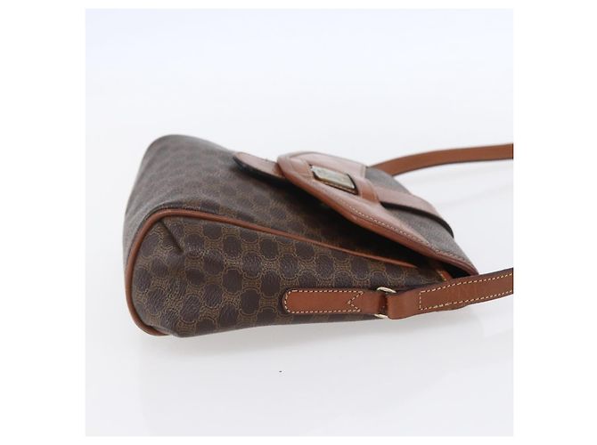 Céline Celine Vintage Macadam Canvas und Leder Braun - Ansicht 4