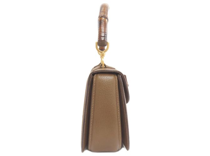 Borsa a mano Gucci Bamboo Handle 2-Way Marrone - vista 3
