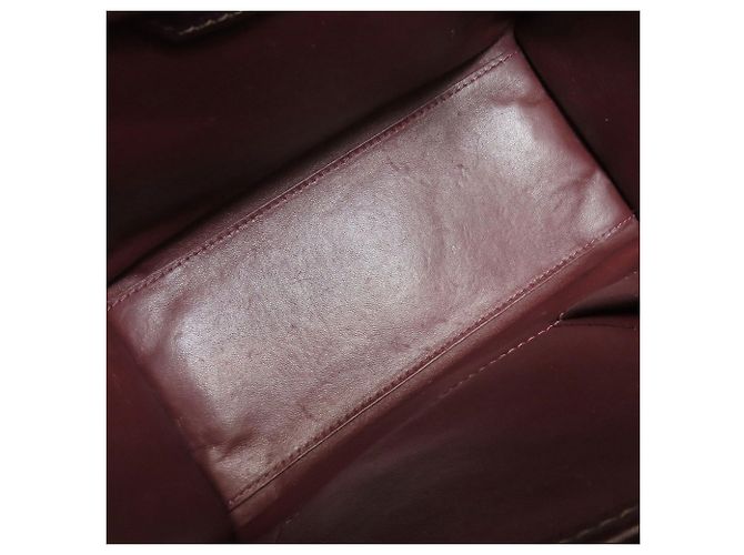 Céline Borsa Tote Micro Luggage di Celine Marrone Nero Bordò - vista 11