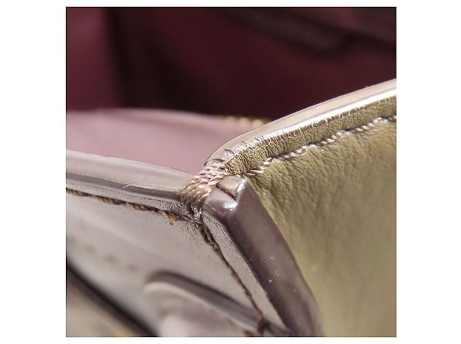 Céline Borsa Tote Micro Luggage di Celine Marrone Nero Bordò - vista 14