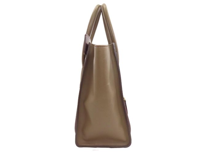 Céline Borsa Tote Micro Luggage di Celine Marrone Nero Bordò - vista 3