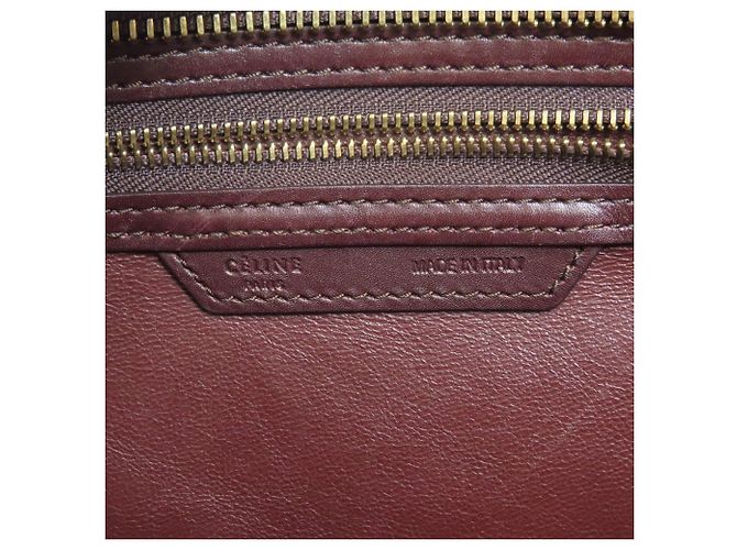 Céline Borsa Tote Micro Luggage di Celine Marrone Nero Bordò - vista 6